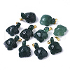 Natural Agate Pendants X-G-R459-008-2