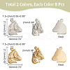 DICOSMETIC 16Pcs 2 Colors 304 Stainless Steel Pendants STAS-DC0012-74-2