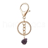 Rough Raw Natural Amethyst Nuggets Keychains KEYC-JKC01063-1