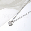 Stylish Stainless Steel Heart Pendant Necklace for Women GE0081-4-1