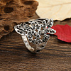 Zinc Alloy Micro Pave Cubic Zirconia Finger Rings QX9437-1