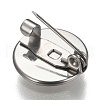 Tarnish Resistant 304 Stainless Steel Brooch Findings X-STAS-F191-04P-12mm-2