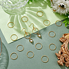 Unicraftale 30Pcs 201 Stainless Steel Linking Ring FIND-UN0003-65-2