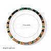 Column Natural Picasso Jasper & Malachite & Black Stone Beaded Stretch Bracelets For Men Women FV0822-2-2
