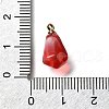Brass Acrylic Pendants OACR-R006-01G-19-3