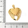 Brass Micro Pave Cubic Pendants KK-M099-01G-3