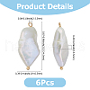 FIBLOOM Natural Keshi Pearl Pendants FIND-FI0001-14A-2