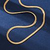 PVD Vacuum Plating 304 Stainless Steel Herringbone Chain Necklaces X-NJEW-F227-02G-04-1