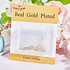 Beebeecraft 16Pcs Brass Pave Clear Cubic Zirconia Teardrop Tube Bails KK-BBC0008-61-6