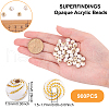 SUPERFINDINGS Opaque Acrylic Beads ACRC-FH0001-01-2