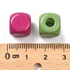 Baking Painted Opauqe Acrylic Beads OACR-B035-03-3