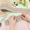 5 Yards Flower Pattern Bohemia Polyester Ribbon OCOR-FG0002-32-3