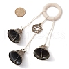 Iron Bell Pendant Decoration HJEW-JM02481-3