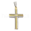 Ion Plating(IP) 304 Stainless Steel Pendants STAS-D110-31GP-1
