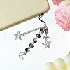 Glass & Alloy Mobile Straps HJEW-FZ00032-4
