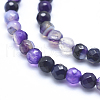 Natural Striped Agate/Banded Agate Beads G-J371-13-6mm-3