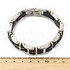 304 Stainless Steel Panther Chain Bracelets for Women Men BJEW-R018-02GP-5
