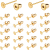 Brass Stud Earring Findings KK-BC0005-36G-1