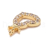 Brass Micro Pave Cubic Zirconia Pendants KK-M229-54G-3