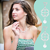 Unicraftale 201 Stainless Steel Stud Earring Findings with Hole EJEW-UN0002-34A-6
