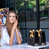 Rectangle Paper Shopping Storage Tote Bags with Ribbon ABAG-WH0038-58-6