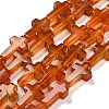 Natural Red Agate(Dyed & Heated) Beads Strands G-I337-A02-02-2