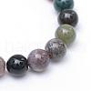 Round Natural Indian Agate Bead Strands G-R345-6mm-08-2