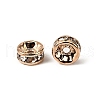 Brass Rhinestone Spacer Beads RB-A014-Z6mm-01LG-NF-2