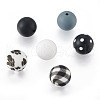 78Pcs 6 Style Food Grade Eco-Friendly Silicone Focal Beads SIL-TA0001-12-12