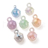 UV Plating Rainbow Iridescent Acrylic Pendants OACR-P010-19-1