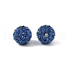 Polymer Clay Grade A Crystal Rhinestone Pave Disco Ball Beads X-RB-H258-10MM-243-3