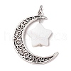 3Pcs Tibetan Style Alloy Moon Pendants PALLOY-JF02290-01A-1