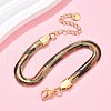 304 Stainless Steel Snake Chain Bracelets for Women BJEW-C103-02G-3