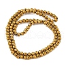 Electroplate Synthetic Magnetic Hematite Beads Strands G-A263-B01-02A-2