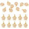 Brass Micro Pave Clear Cubic Zirconia Charms X1-RJEW-T063-38G-NF-9