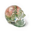Natural Fluorite Skull Beads G-P490-02A-1