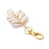 Natural Cowrie Shell Pendant Decorations HJEW-JM03096-01-4