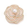 Rack Plating Brass Micro Pave Clear Cubic Zirconia Pendants KK-C063-05G-1