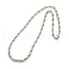 Fashionable 304 Stainless Steel Rope Chain Necklaces STAS-A028-N056P-1