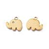 Ion Plating(IP) 304 Stainless Steel Charms STAS-L245-004G-2