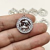 Constellation Themes Alloy Rhinestone Pendants PW-WGDA156-12-1