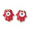 Brass Enamel Pendants KK-A176-04G-08-2