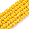 Opaque Solid Color Glass Beads Strands EGLA-A034-P6mm-D29-1
