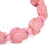 Tortoise Synthetic Turquoise Beads Stretch Bracelets for Women BJEW-JB11691-4