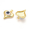Brass Resin Pendants KK-T070-100-2