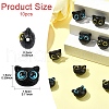 10Pcs 2 Colors Opaque Resin Beads RESI-YW0001-93-2