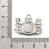 304 Stainless Steel Pave Natural Paua Shell Pendants STAS-C122-21A-01P-3