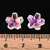 Transparent Electroplate Glass Bead Caps EGLA-N015-01A-5