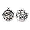Tibetan Style Alloy Pendant Cabochon Settings PALLOY-N178-09AS-1