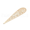 Rack Plating Brass Filigree Big Pendants KKC-K001-09KCG-3